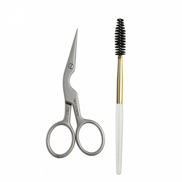 #STAINLESS STEEL WENKBRAUWSCHAAR MET BORSTEL