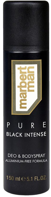 Marbert Man Pure Black Intense Deo & Body Spray 150 Ml
