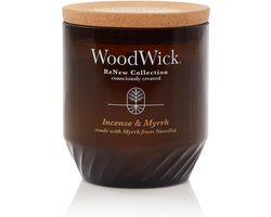 Woodwick Renew Large Geurkaars - Incense & Myrrh - 75 Branduren