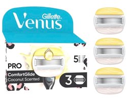 Gillette Venus Pro ComfortGlide Coconut Navulmesjes - 3 Stuks