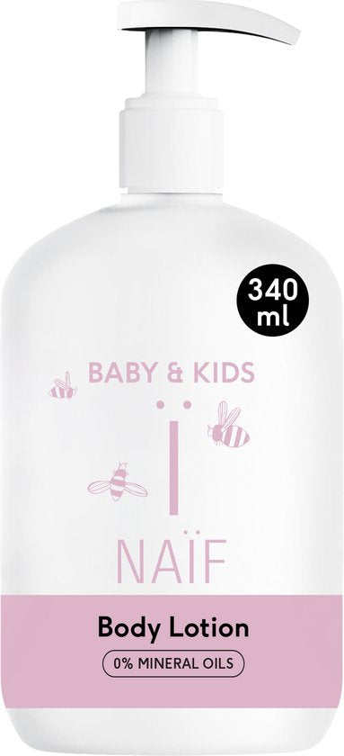 Naïf - Bodylotion - Babyverzorging - Snelle Intrek & Niet Plakkerig - Natuurlijke IngrediÃ«nten - 200ml