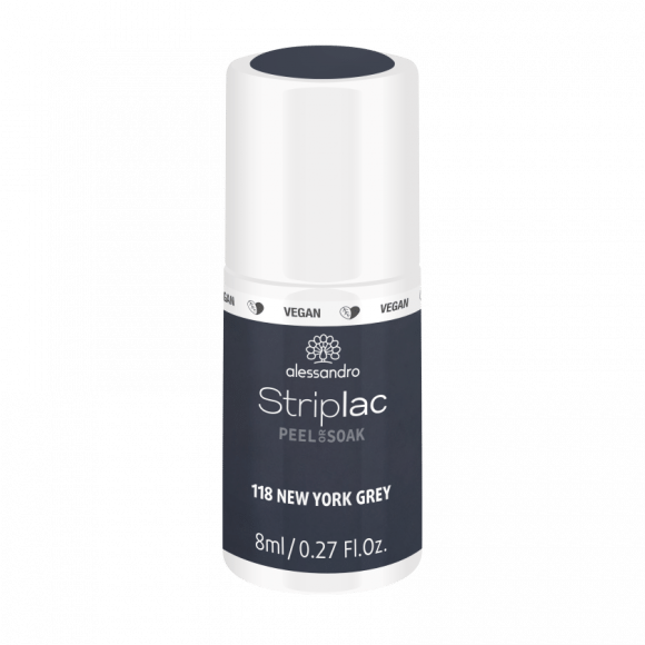 Alessandro Striplac Peel or Soak | 118 - New York Grey | Nagellak 8ml