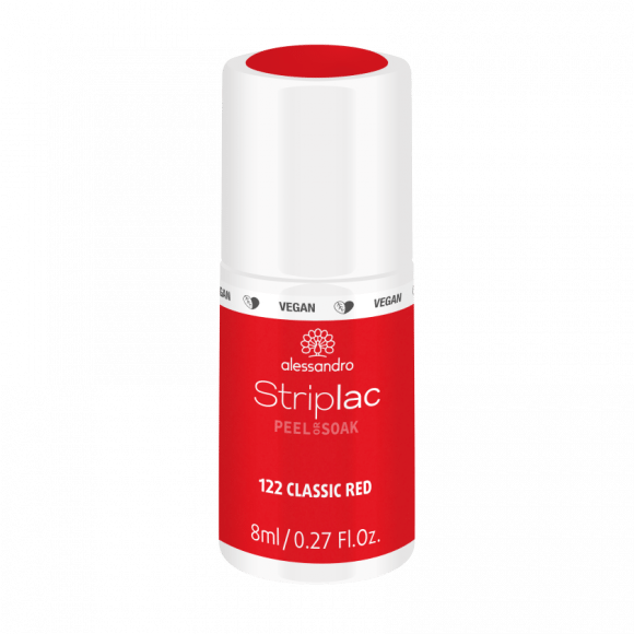 Alessandro Striplac Peel or Soak 8ml Nagellak Classic Red 122