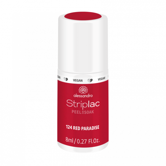 Alessandro Striplac Peel or Soak 8ml Nagellak Red Paradise 124