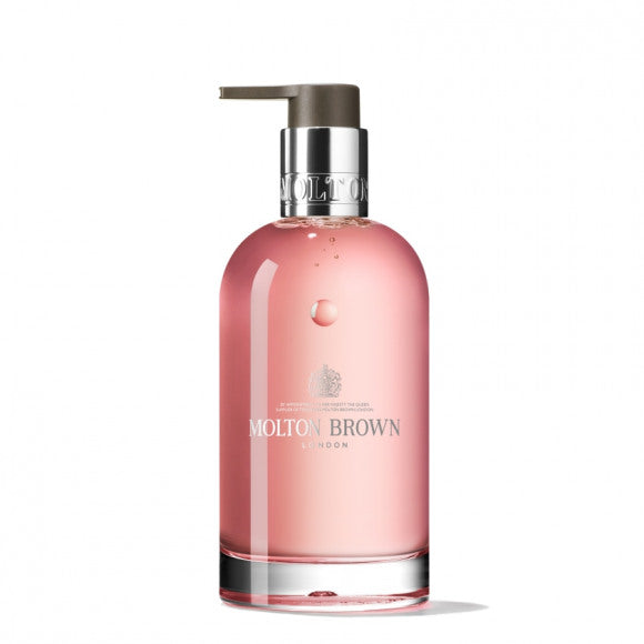 Molton Brown Delicious Rhubarb & Rose Glass Bottle Zeep 200ml