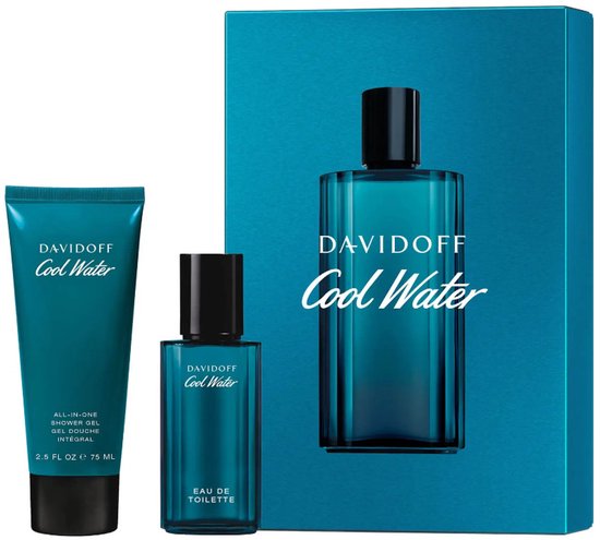 Davidoff Men's Cool Water Eau de Toilette Festive Gift Set 40ml and Shower Gel 75ml