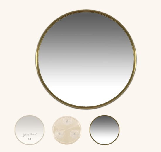 Gérard Brinard Zuignapspiegel Mat Goud 15Cm/5X
