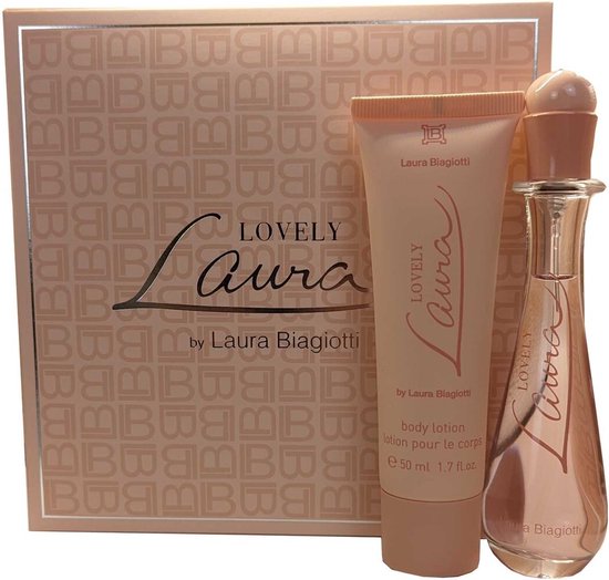 Laura Biagiotti - Lovely Laura Woman Eau De Toilette 25 ml + Body Lotion 50 ml - Cadeauset