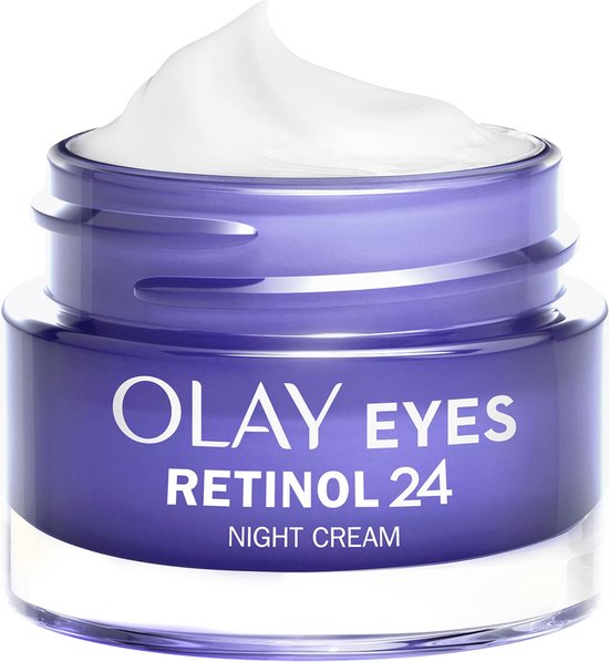 Olay Retinol 24 Nacht Oogcrème  - Parfumvrij - Anti-Veroudering Verzorging voor Donkere Kringen - 15 ml