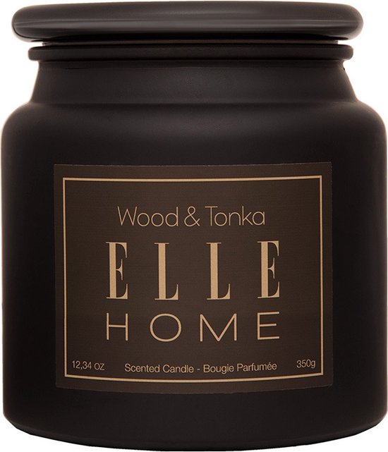 Elle Home - Wood & Tonka geurkaars - 350 gram