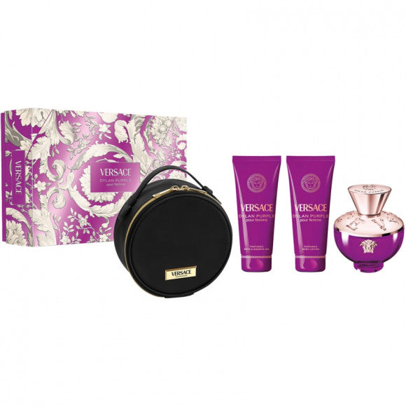 Versace Dylan Blue Pour Femme | 100 ml + 100 ml + 100 ml + Make-up Tas | Set 4st
