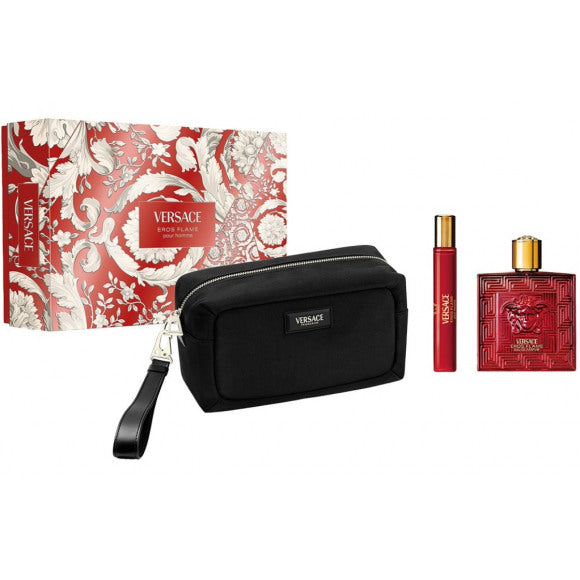 Versace Eros Flame | 100 ml + 10 ml + Tasje | Set 3st