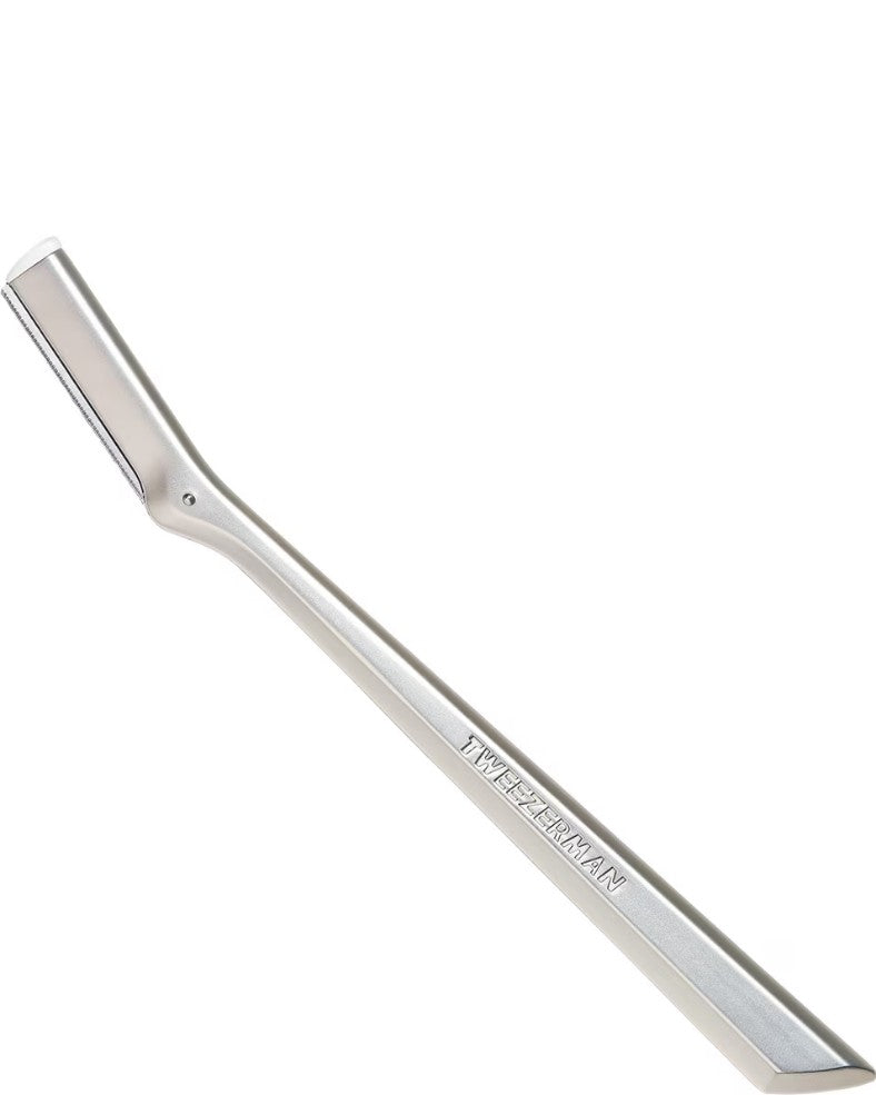 Tweezerman Facial Razor â€“ Precisie Gezichtsscheermes Voor Donshaar & ExfoliÃ«ren â€“ RVS Herbruikbaar Scheermesje Met 3 Vervangbare Mesjes â€“ Verwijdert Donshaartjes En Dode Huidcellen â€“ Voor Gladde
