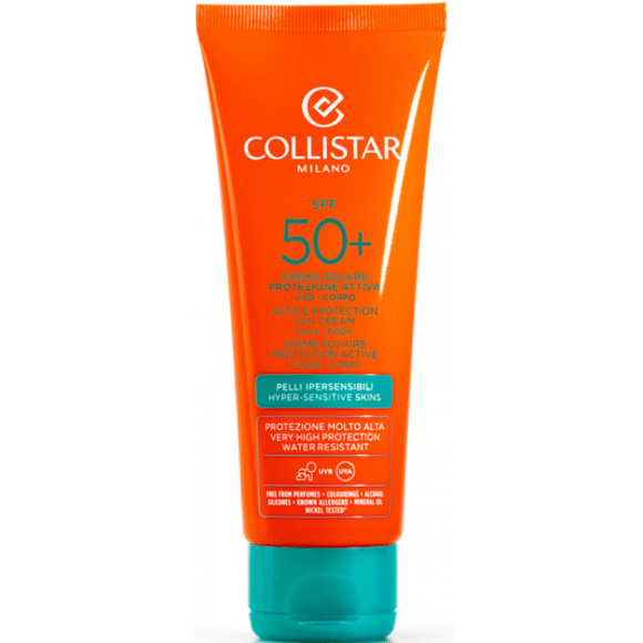 Collistar Active Protection Sun Cream SPF 50+ Zonnecrème 100ml