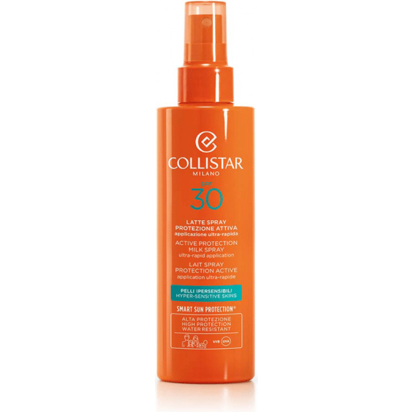 Collistar Sun Care Active Protection Milk Spray Ultra-Rapid Application Spf 30 Zonnemelk 200ml | SPF 30