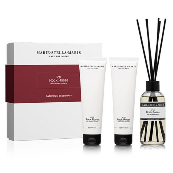 Marie-Stella-Maris No.10 Rock Roses Bathroom Essentials | 100 ml + 100 ml + 100 ml | Set 3st