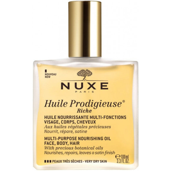 Nuxe Huile Prodigieuse® Riche Multi-Purpose Dry Oil Face, Body, Hair Body Oil 100ml