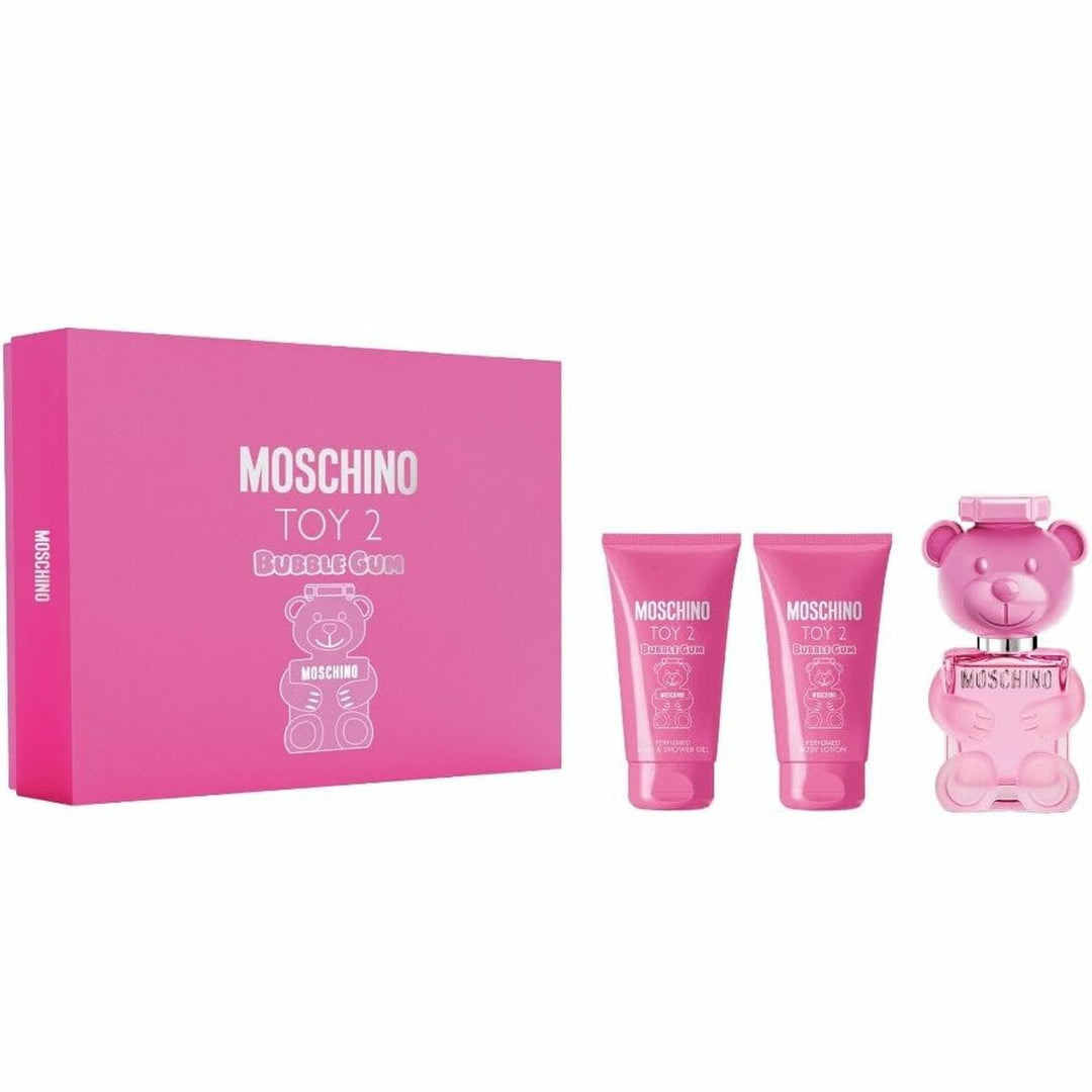 Moschino Toy 2 Bubble Gum Gift Set 50Ml Eau De Parfum + 50Ml Body Lotion + 50Ml Douchegel