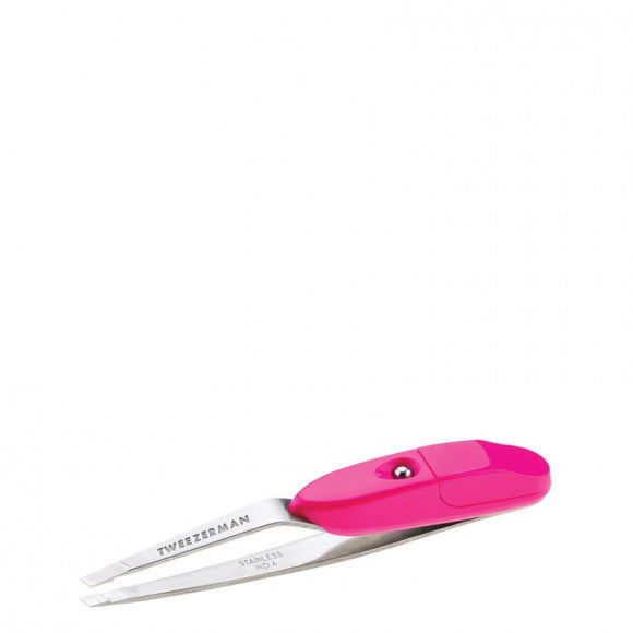 Tweezerman Expertweeze Slant Tweezer met LED Licht Pincet 1st