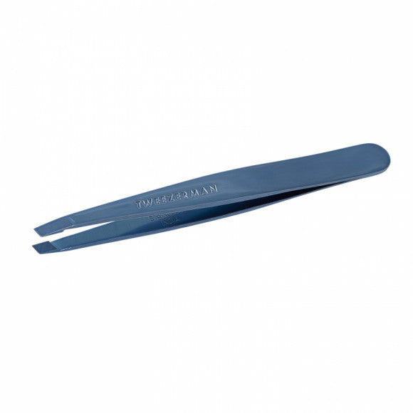 Tweezerman Slant Tweezer 1st Pincet Bell Bottom Blue Bell Bottom Blue